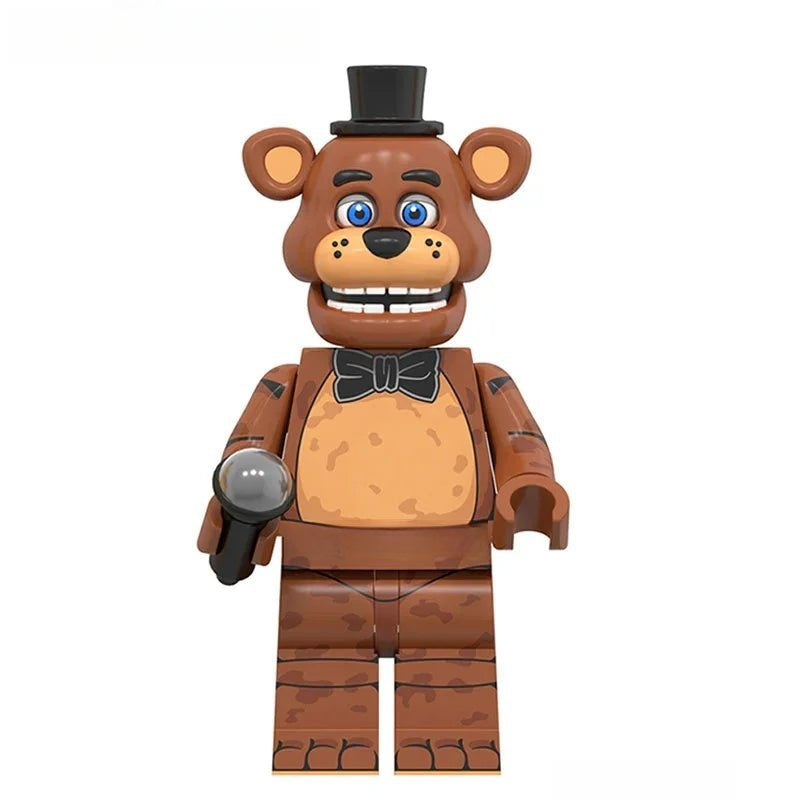 Freddy Fazbear Five Nights At Freddys Movie Lego Minifigures custom toys - DelsBricks MinifiguresLego Horror MinifiguresDelsBricks MinifiguresDelsbricks.com