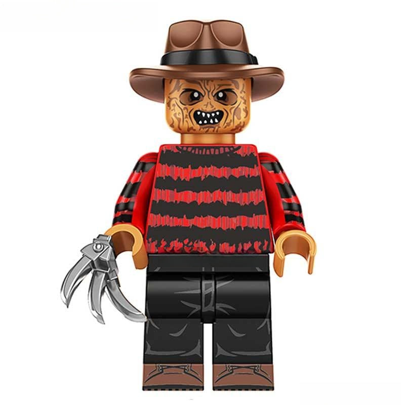 Freddy krueger Lego Horror Movie Minifigures Custom Toys NEW - DelsBricks MinifiguresLego Horror MinifiguresDelsBricks MinifiguresDelsbricks.com