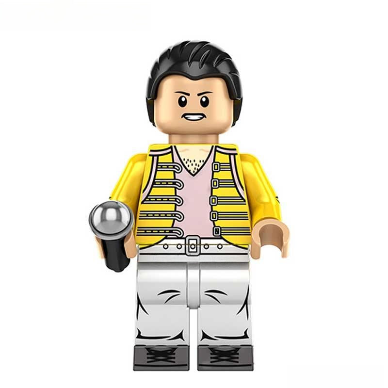 Freddy Mercury Queen Lego Minifigures Custom Music Toys - DelsBricks MinifiguresMinifiguresDelsBricks MinifiguresDelsbricks