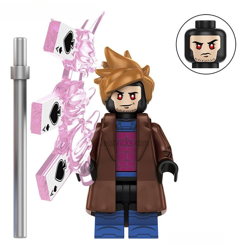 Gambit From X - Men '97 Lego Minifigures Best custom toys S2 - DelsBricks MinifiguresMinifiguresDelsBricks MinifiguresDelsbricks