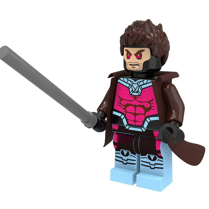 Gambit From X - Men Lego Minifigures custom toys (limited) - DelsBricks MinifiguresMinifiguresDelsBricks MinifiguresDelsbricks