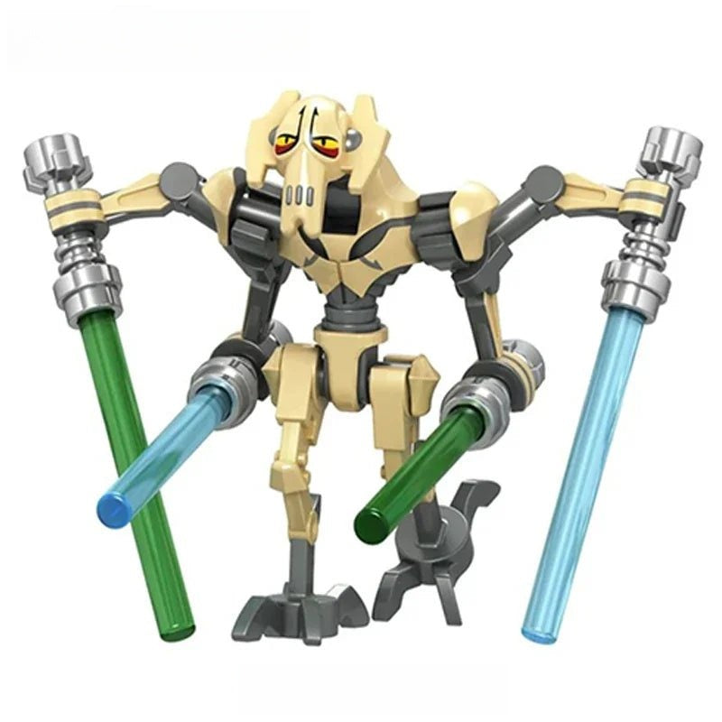 General Grievous set of 2 Star Wars Lego Minifigure Custom Toys - DelsBricks MinifiguresLego Star Wars MinifiguresDelsBricks MinifiguresDelsbricks.com
