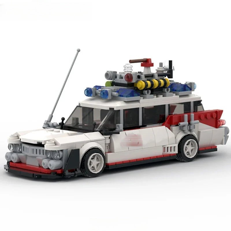 Ghostbusters Ectomobile Ecto - 1 Custom Lego Cars Minifigures Building Block Toys - DelsBricks MinifiguresMinifiguresDelsBricks MinifiguresDelsbricks