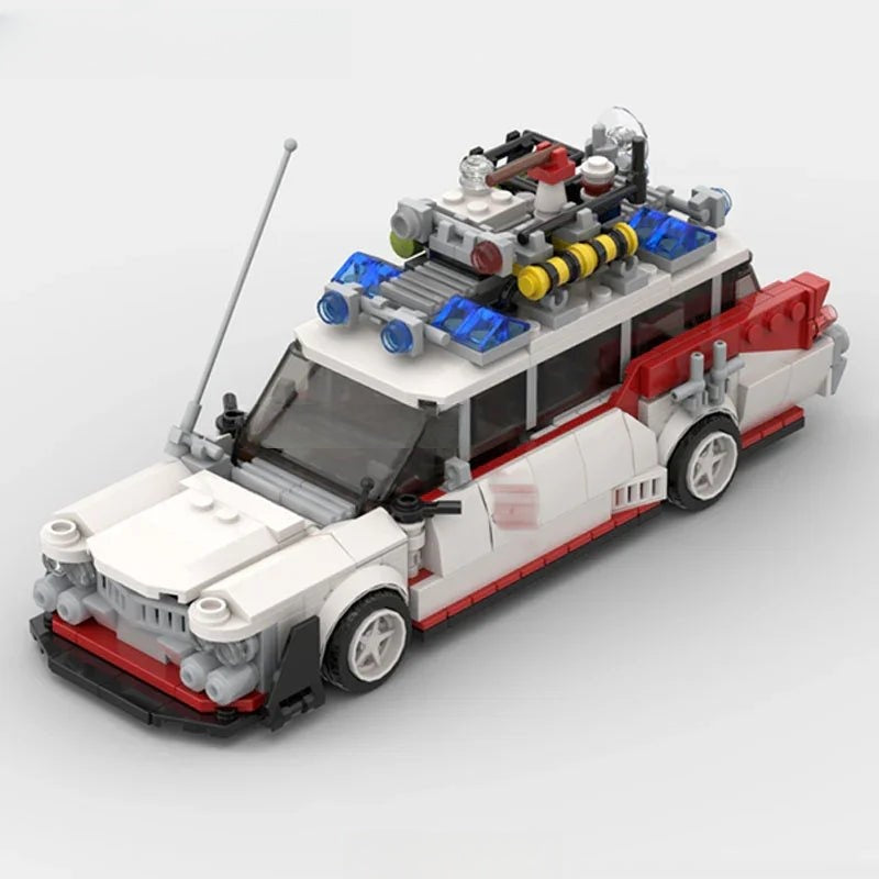 Ghostbusters Ectomobile Ecto - 1 Custom Lego Cars Minifigures Building Block Toys - DelsBricks MinifiguresMinifiguresDelsBricks MinifiguresDelsbricks