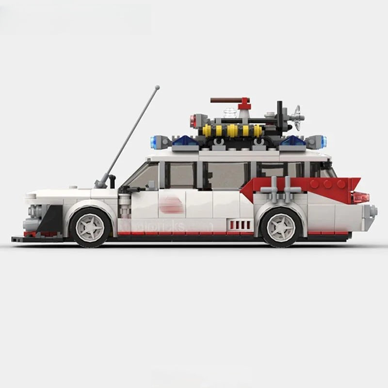 Ghostbusters Ectomobile Ecto - 1 Custom Lego Cars Minifigures Building Block Toys - DelsBricks MinifiguresMinifiguresDelsBricks MinifiguresDelsbricks