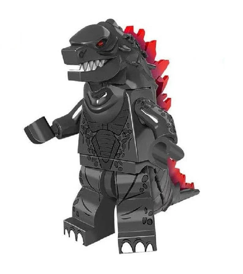 Godzilla Gray Kaiju Lego Minifigures Custom Toys - DelsBricks MinifiguresLego Horror MinifiguresDelsBricks MinifiguresDelsbricks.com