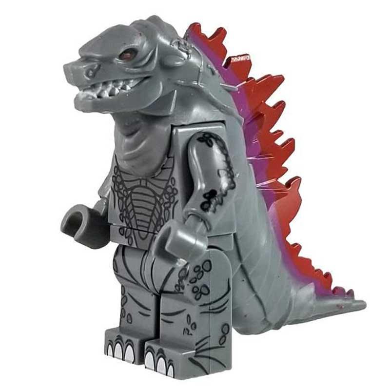 Godzilla Gray Kaiju Lego Minifigures Custom Toys - DelsBricks MinifiguresLego Horror MinifiguresDelsBricks MinifiguresDelsbricks.com