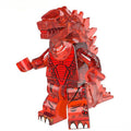Godzilla Red/Orange Kaiju Lego Minifigures Custom Toys - DelsBricks MinifiguresLego Horror MinifiguresDelsBricks MinifiguresDelsbricks.com