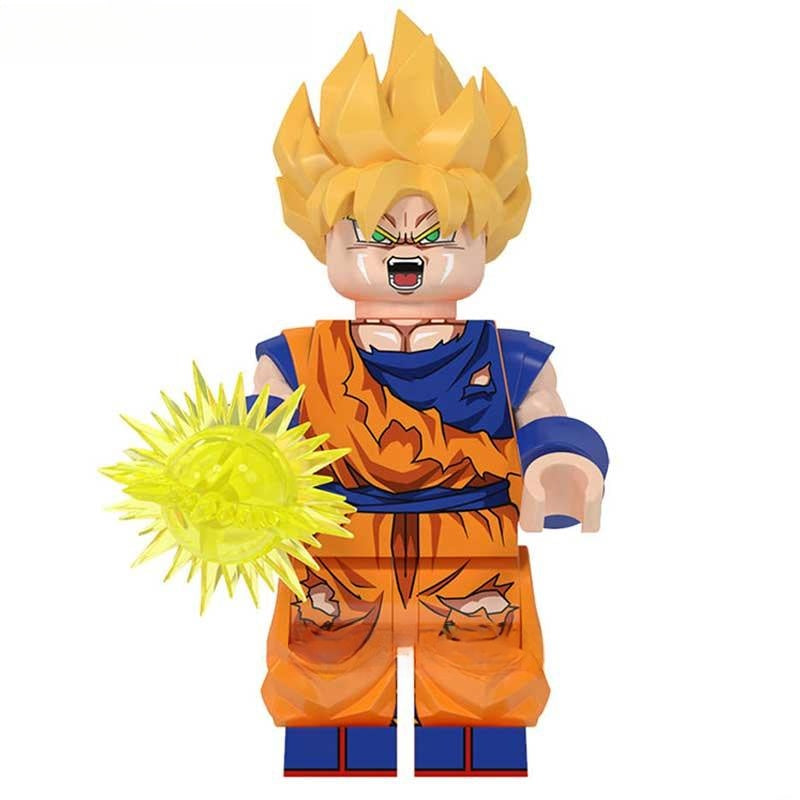 Goku Dragon Ball Z lego Minifigures Custom Anime Toys - DelsBricks MinifiguresMinifiguresDelsBricks MinifiguresDelsbricks