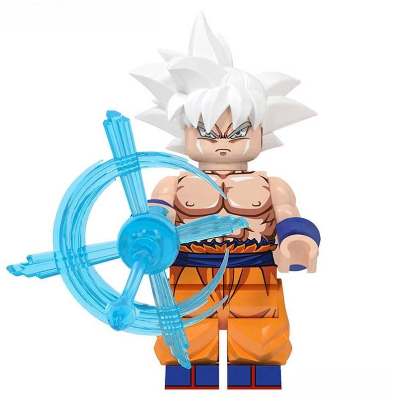 Goku White Hair Dragon Ball Z lego Minifigures Custom Anime Toys - DelsBricks MinifiguresMinifiguresDelsBricks MinifiguresDelsbricks