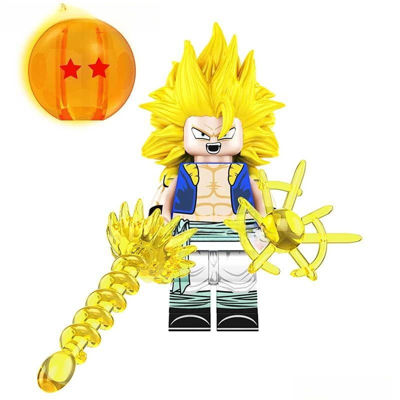 Gotenks Dragon Ball Z Lego Minifigures Anime Custom Toys 2 - DelsBricks MinifiguresMinifiguresDelsBricks MinifiguresDelsbricks