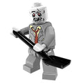 Zombie with Gray suit & shovel Lego Minifigures Custom Horror Toys