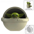 Grogu in Hovering crib Baby Yoda Lego Star Wars Minifigures Custom toys - DelsBricks MinifiguresLego Star Wars MinifiguresDelsBricks MinifiguresDelsbricks.com