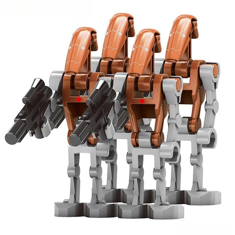 Heavy Battle Droids set of 4 Star Wars Lego Minifigures Custom Toys - DelsBricks MinifiguresLego Star Wars MinifiguresDelsBricks MinifiguresDelsbricks.com