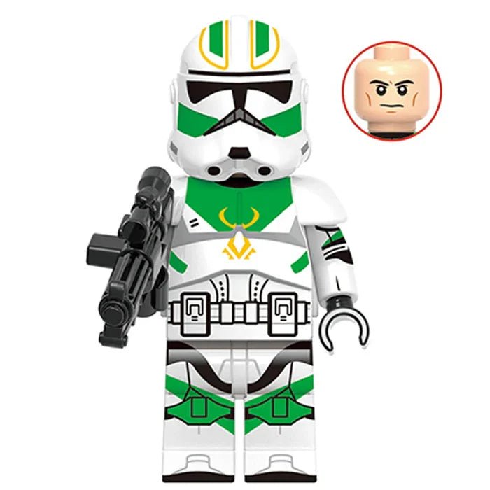 Horn Company Clone trooper Star Wars Lego Minifigures Custom Toys - DelsBricks MinifiguresLego Star Wars MinifiguresDelsBricks MinifiguresDelsbricks.com