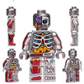Human Body Guy Visible Anatomy Man Silver Color Lego Minifigures custom toys - DelsBricks MinifiguresLego Horror MinifiguresDelsBricks MinifiguresDelsbricks.com