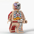 Human Body Guy Visible Anatomy Man Skin Color Lego Minifigures custom toys - DelsBricks MinifiguresLego Horror MinifiguresDelsBricks MinifiguresDelsbricks.com