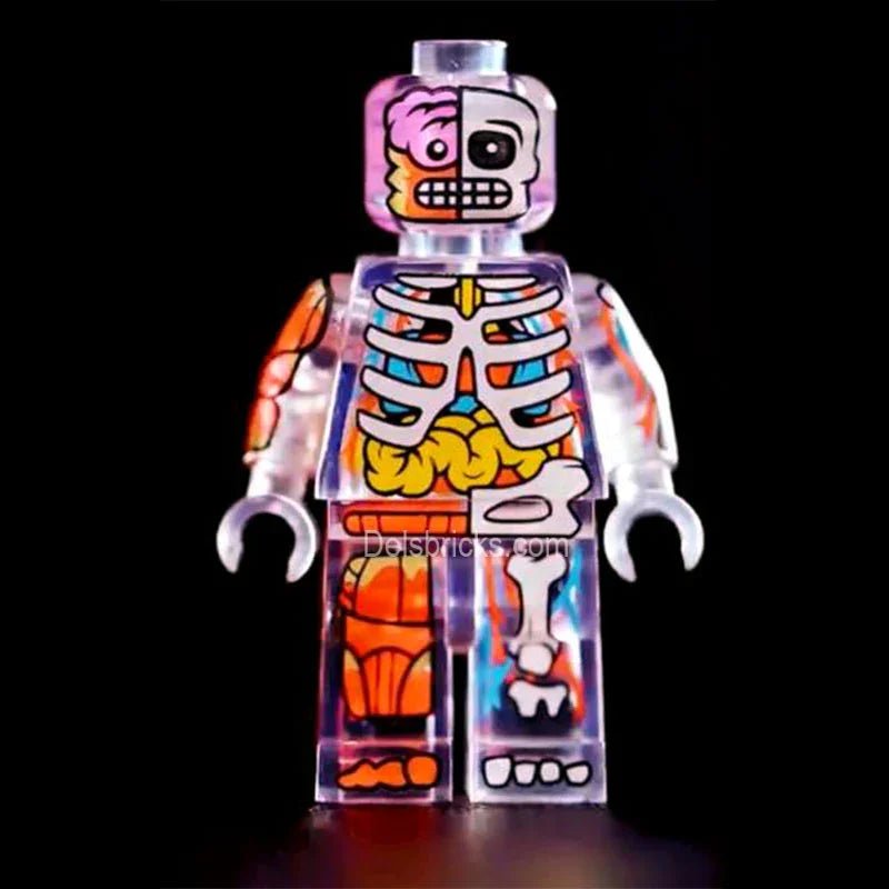 Human Body Transparent Visible Anatomy Man Lego Minifigures custom toys - DelsBricks MinifiguresLego Horror MinifiguresDelsBricks MinifiguresDelsbricks.com