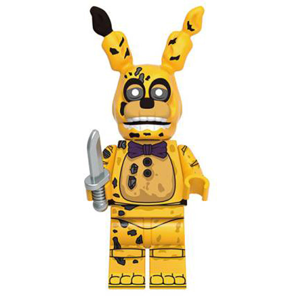 Five Nights At Freddys Springtrap Minifigure Building Toy FNAF