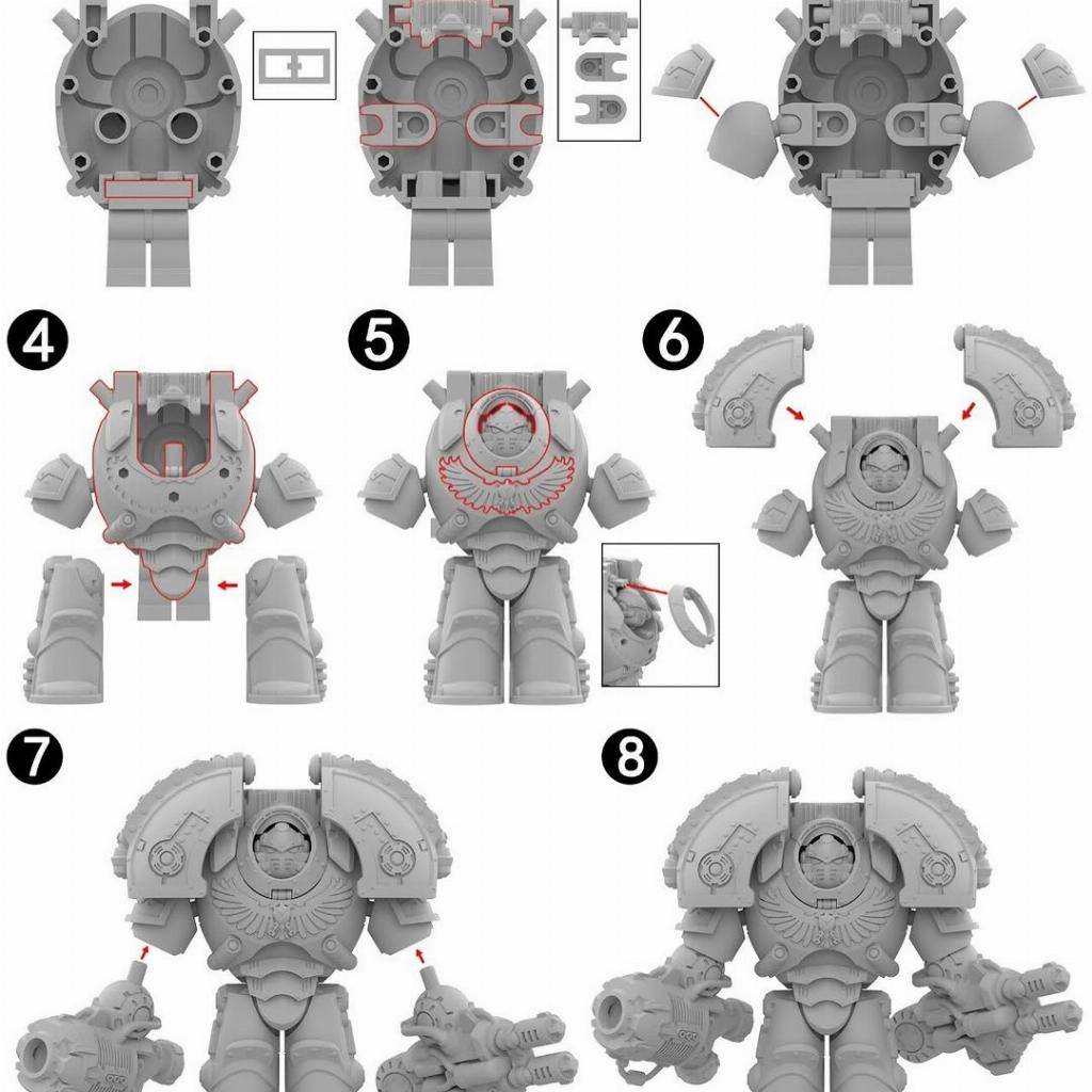 Warhammer 40,000 Raven Guard Saturnine Terminator Big Minifigure