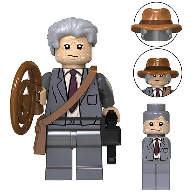 Indiana Jones Older Version | Lego Minifigures Custom Toys - DelsBricks MinifiguresMinifiguresDelsBricks MinifiguresDelsbricks