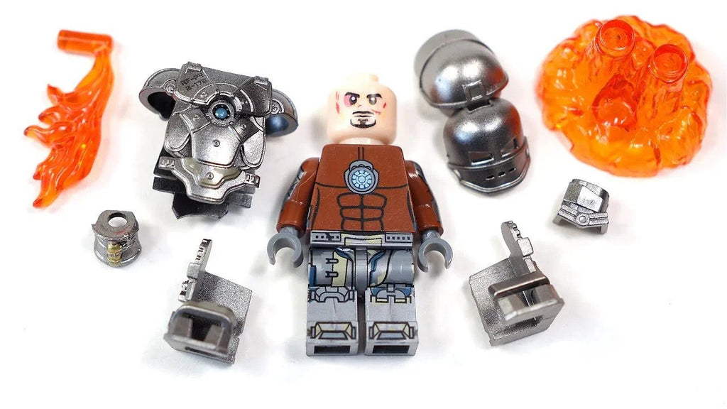 Iron Man Mark 1 First Ironman Suit lego Minifigures Custom Toys 1 - DelsBricks MinifiguresMinifiguresDelsBricks MinifiguresDelsbricks