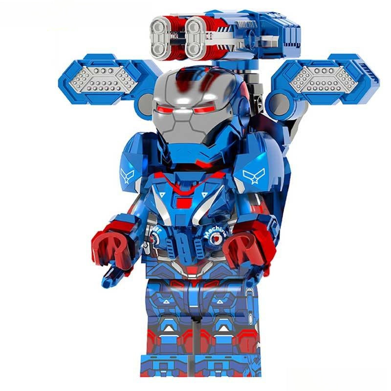 Iron Patriot James Rhodes Endgame Lego Minifigures Custom Toys 2 - DelsBricks MinifiguresMinifiguresDelsBricks MinifiguresDelsbricks