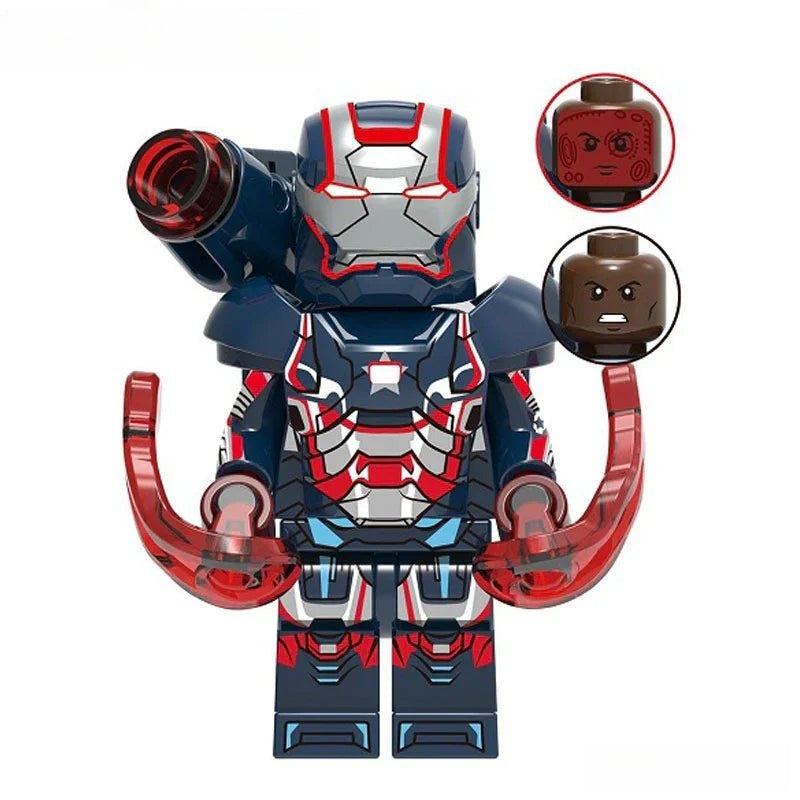 Iron Patriot James Rhodes Lego Minifigures Custom Toys 1 - DelsBricks MinifiguresMinifiguresDelsBricks MinifiguresDelsbricks