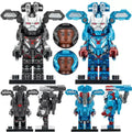 Iron Patriot & War Machine Set of 2 Lego Minifigures Custom Toys - DelsBricks MinifiguresMinifiguresDelsBricks MinifiguresDelsbricks