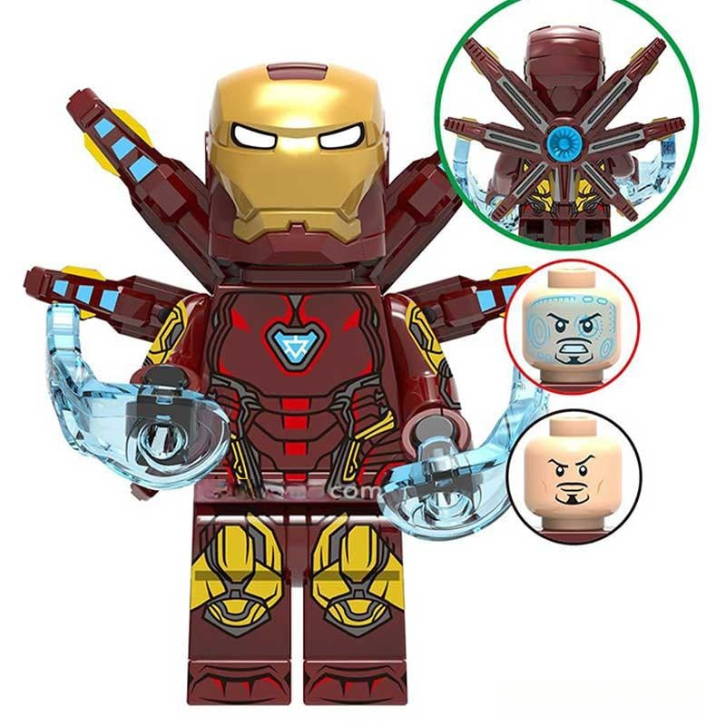 Ironman Mark 85 Tony Stark Avengers Lego Minifigures Custom toys 6 - DelsBricks MinifiguresMinifiguresDelsBricks MinifiguresDelsbricks