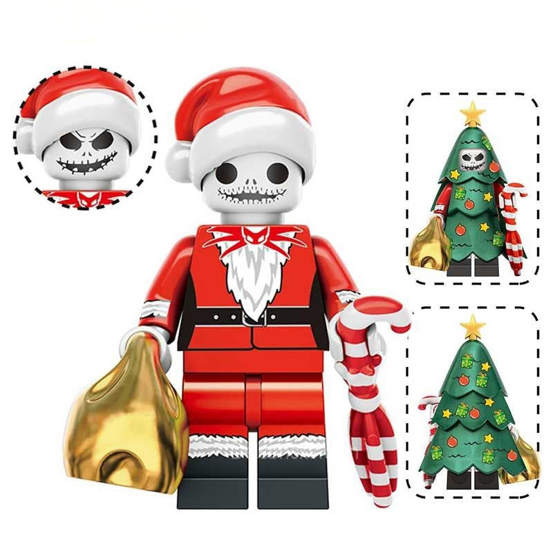 Jack Skellington Christmas Nightmare Before Christmas Lego Minifigures Custom Toys - DelsBricks MinifiguresLego Horror MinifiguresDelsBricks MinifiguresDelsbricks.com