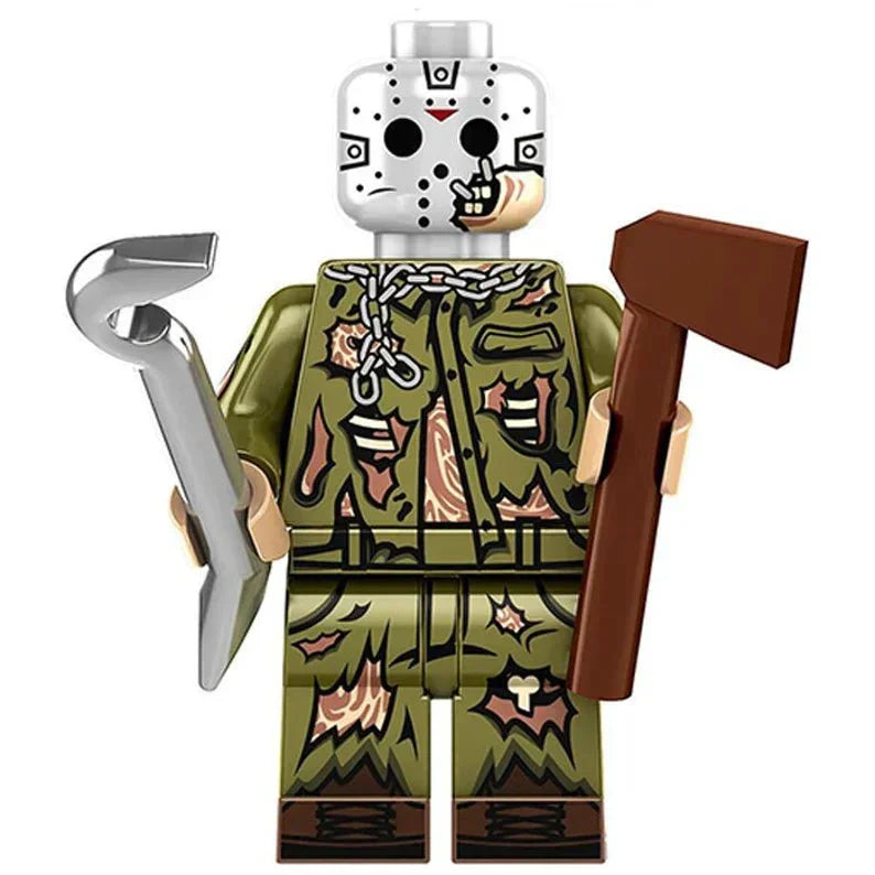 Jason Voorhees Friday The 13th Lego Minifigures Custom Horror Toys 2 - DelsBricks MinifiguresLego Horror MinifiguresDelsBricks MinifiguresDelsbricks.com