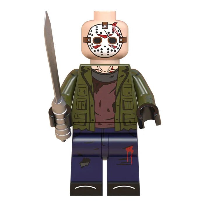Jason Voorhees Friday The 13th Lego Minifigures Custom Horror Toys 4 - DelsBricks MinifiguresLego Horror MinifiguresDelsBricks MinifiguresDelsbricks.com