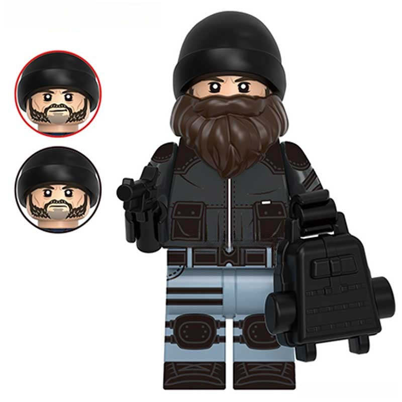 Jim Hopper Stranger Things Lego Minifigures Custom Toys - DelsBricks MinifiguresMinifiguresDelsBricks MinifiguresDelsbricks