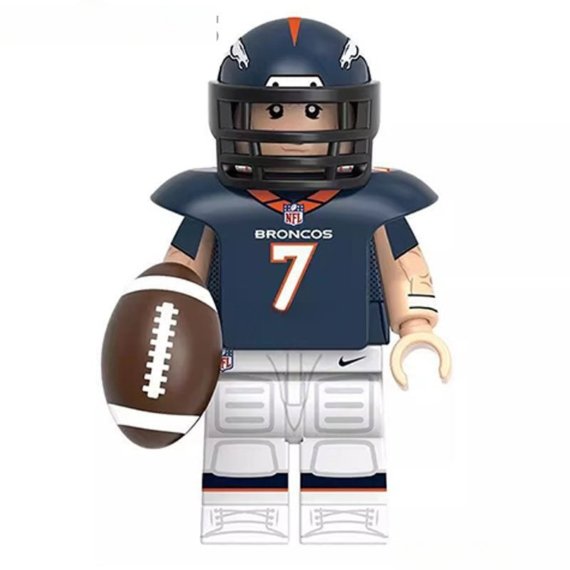 John Elway NFL Football Legends Lego Minifigures Custom sports Toys - DelsBricks MinifiguresMinifiguresDelsBricks MinifiguresDelsbricks
