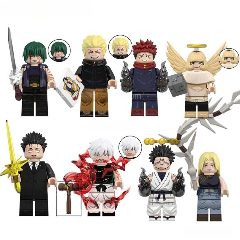 Jujutsu kaisen set of 8 Lego Anime Minifigures Custom Toys 1 - DelsBricks MinifiguresMinifiguresDelsBricks MinifiguresDelsbricks