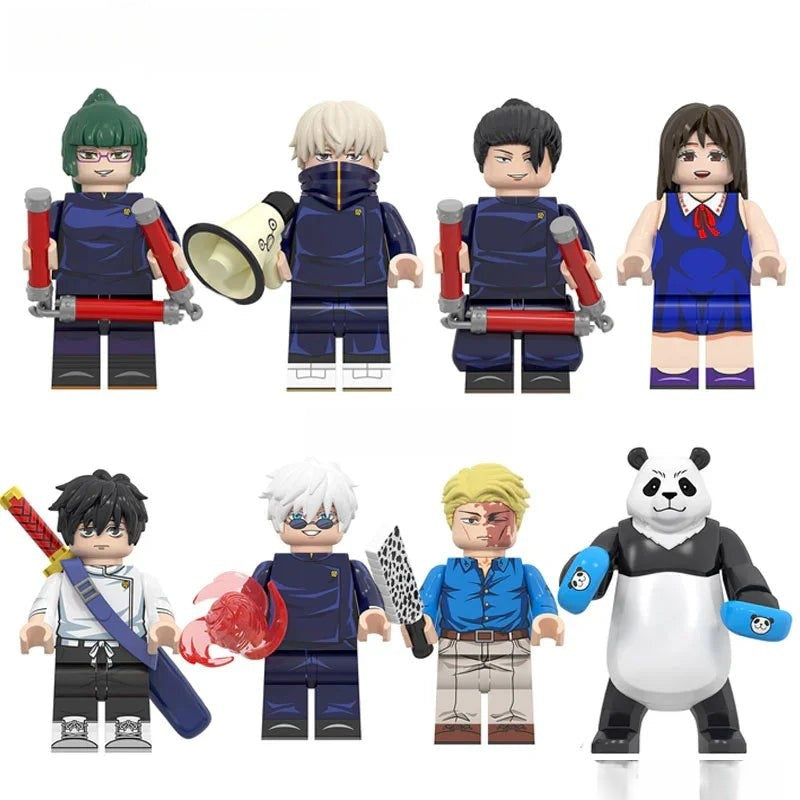 Jujutsu kaisen set of 8 Lego Anime Minifigures Custom Toys 2 - DelsBricks MinifiguresMinifiguresDelsBricks MinifiguresDelsbricks