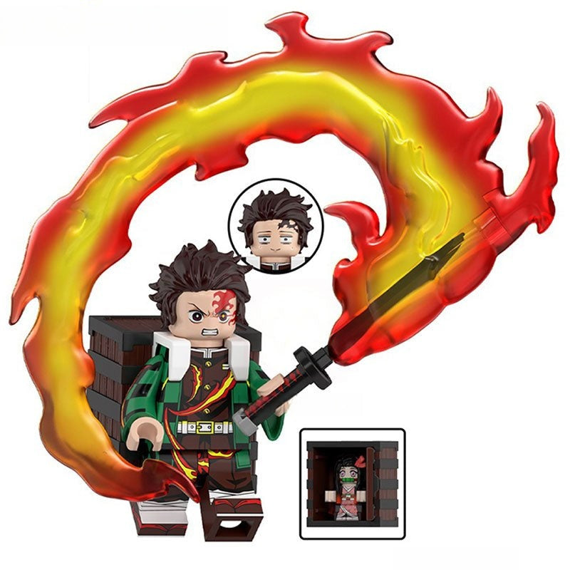 kamado tanjirou Demon Slayer Anime Lego Minifigures Custom Toys 2 - DelsBricks MinifiguresMinifiguresDelsBricks MinifiguresDelsbricks