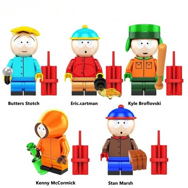 Kenny McCormick South Park minifigure custom cartoon collectible display figure minifigure toys