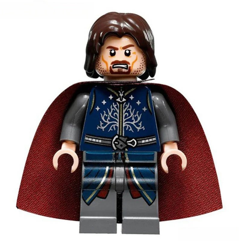 King Aragorn Lord of The Rings Lego Minifigures Custom Toys - DelsBricks MinifiguresMinifiguresDelsBricks MinifiguresDelsbricks