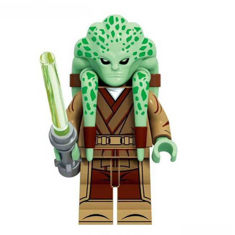 Kit Fisto Lego Star wars Minifigures custom Toys - DelsBricks MinifiguresLego Star Wars MinifiguresDelsBricks MinifiguresDelsbricks.com
