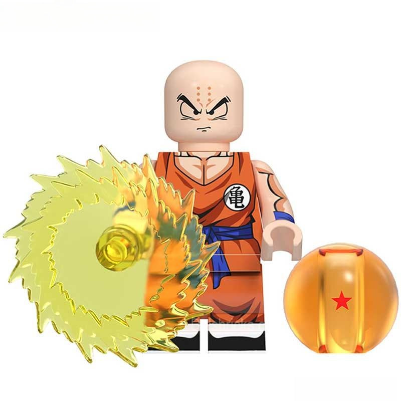 Krillin Dragon Ball Z Super Lego Minifigures Anime Custom Toys NEW - DelsBricks MinifiguresMinifiguresDelsBricks MinifiguresDelsbricks