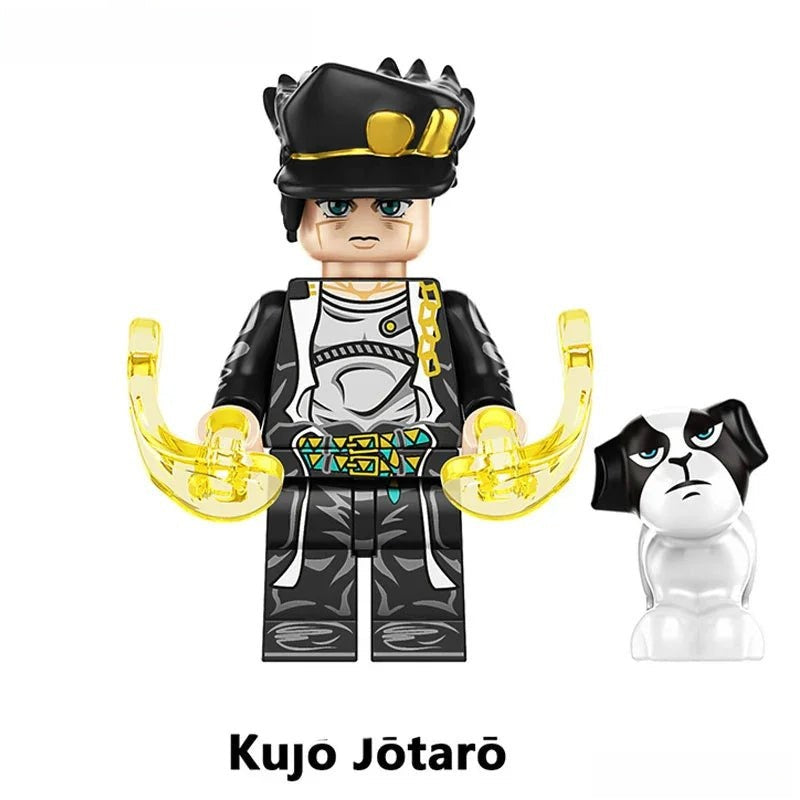 Kujo Jotaro Jojo's Bizarre Adventure Anime Lego Minifigures custom toys - DelsBricks MinifiguresMinifiguresDelsBricks MinifiguresDelsbricks