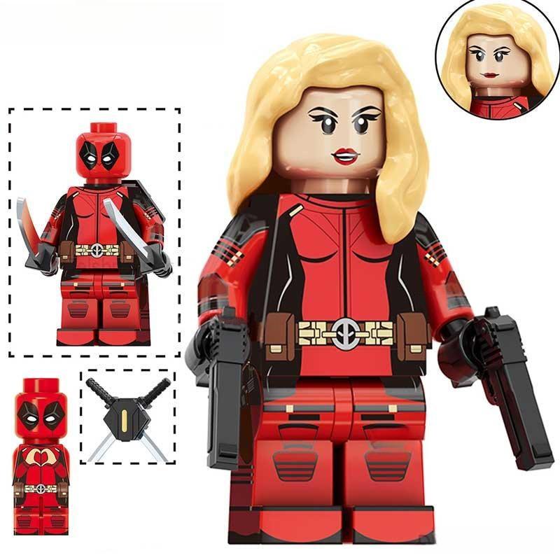 Lady Deadpool from Deadpool & Wolverine Lego Minifigures Custom Toys 1 - DelsBricks MinifiguresMinifiguresDelsBricks MinifiguresDelsbricks