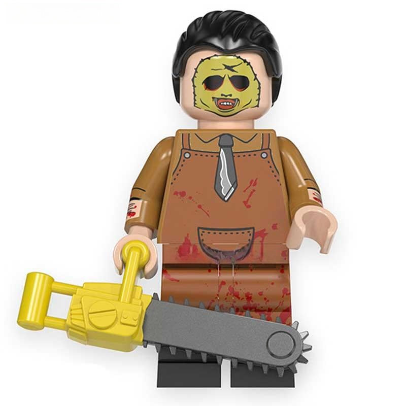 Leatherface Texas Chainsaw massacre Lego Minifigures Custom Horror Toys 1 - DelsBricks MinifiguresLego Horror MinifiguresDelsBricks MinifiguresDelsbricks.com
