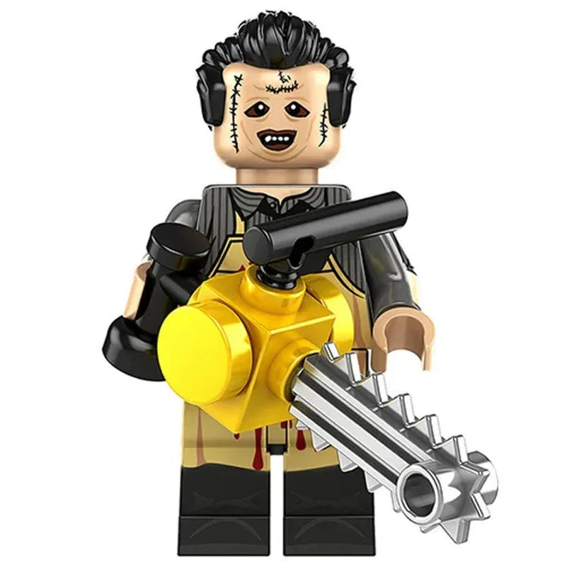 Leatherface Texas Chainsaw massacre Lego Minifigures Custom Horror Toys 2 - DelsBricks MinifiguresLego Horror MinifiguresDelsBricks MinifiguresDelsbricks.com
