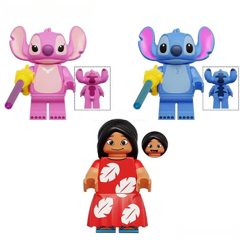 Lilo & Stitch set of 3 Lego Disney Lego Minifigures Custom Toys - DelsBricks MinifiguresMinifiguresDelsBricks MinifiguresDelsbricks