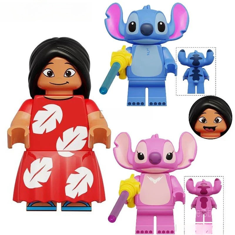 Lilo & Stitch set of 3 Lego Disney Lego Minifigures Custom Toys - DelsBricks MinifiguresMinifiguresDelsBricks MinifiguresDelsbricks