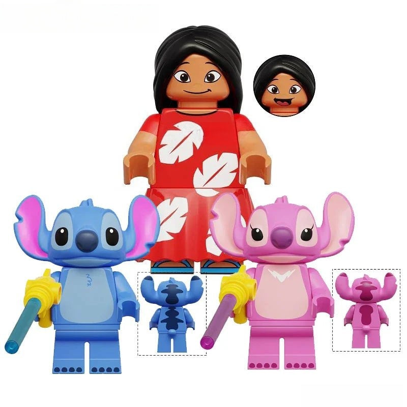 Lilo & Stitch set of 3 Lego Disney Lego Minifigures Custom Toys - DelsBricks MinifiguresMinifiguresDelsBricks MinifiguresDelsbricks