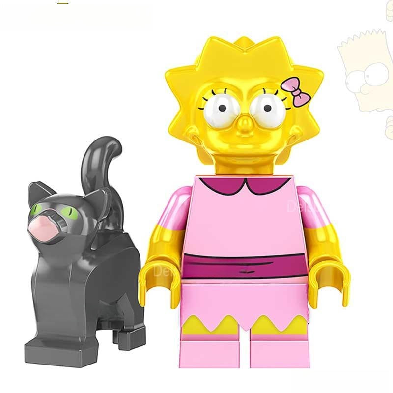 Lisa Simpson | The Simpsons Lego Minifigures Custom toys New - DelsBricks MinifiguresMinifiguresDelsBricks MinifiguresDelsbricks